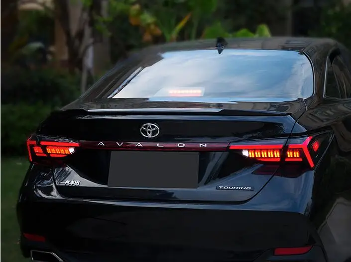 Автомобильный стильный задний светильник для Toyota Avalon задний противотуманный светильник+ тормозной светильник+ задний светильник+ Динамический сигнал поворота