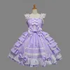 Women Alice Lolita Angel Pink Cotton Princess Dress Court-Style Gothic Tank Dress Costume Cute Anime Maid Layer Dress For Girls ► Photo 3/6