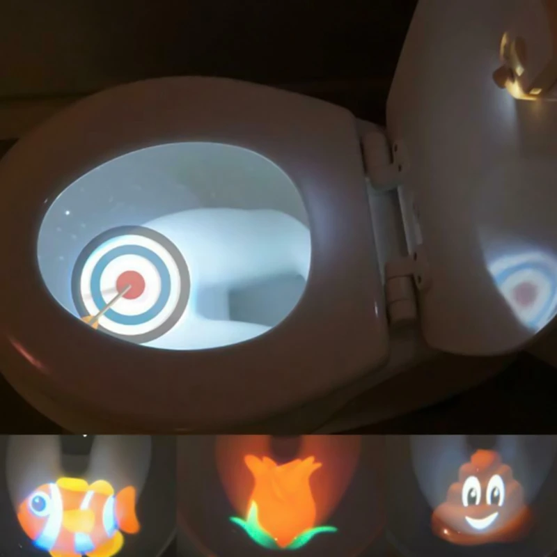 

Bathroom Toilet LED Nightlight PIR Body Motion Sensor Seat Light Waterproof Bowl LED Night lights WC Toilet Light