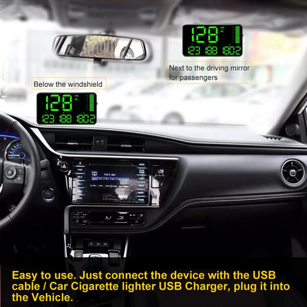 C80 C90 C60 C60S  GPS ӵ ڵ HUD   ÷, KM/H MPH ӵ ÷ ̻  溸 ý 