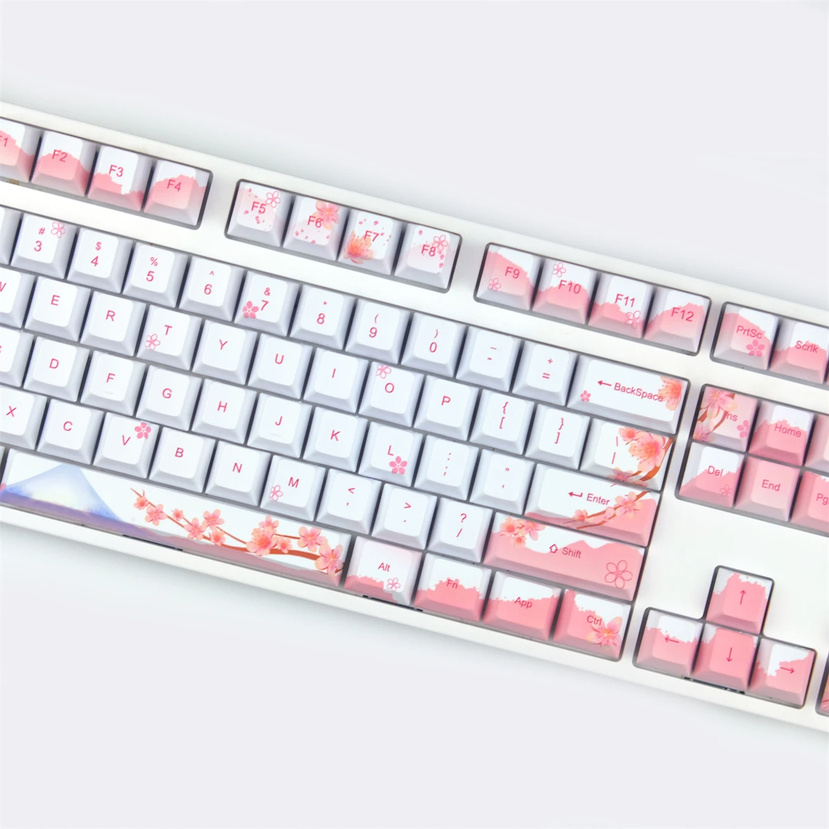Sakura-Pbtキーボードキャップ,108キー,104キー,昇華型,ルート