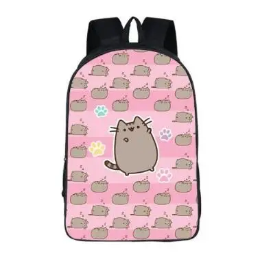 Прекрасный Детский Школьный рюкзак Pusheen Cat, рюкзак для подростков, девочек, Студенческая школьная дорожная сумка через плечо, Mochila Escolar