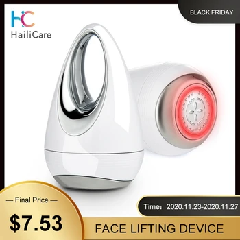 

LED RF Photon Therapy Face Skin Lifting Rejuvenation Vibration Device Ion Import Microcurrent Mesotherapy Massager for Face Care