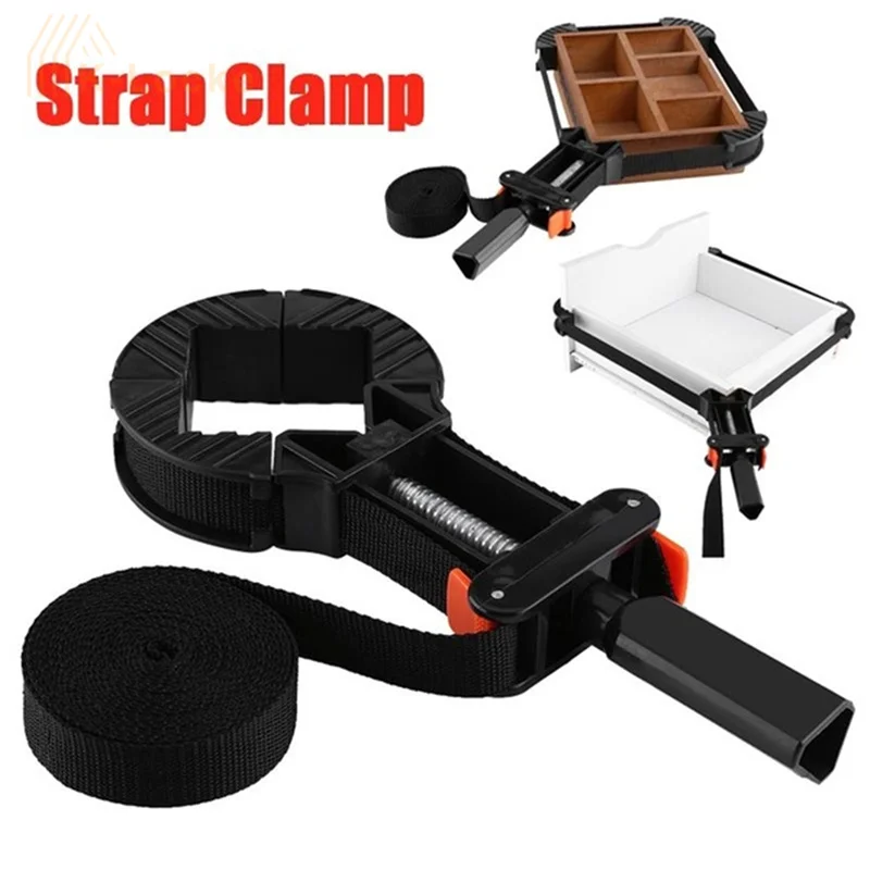 4m Rope Length Multi-function Binding Clip Polygonal Angle Clip Quick Adjustable Band Clamp Angle Clip Home Woodworking Tools