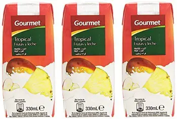 

Gourmet - Tropical - Frutas y leche - 3 x 330 ml
