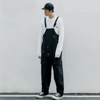 

Overalls Multi-pocket Cargo Pants 2020 New Design Streatwear Army Green Casual Pants Men Hip Hop Harajuku Retro Trousers