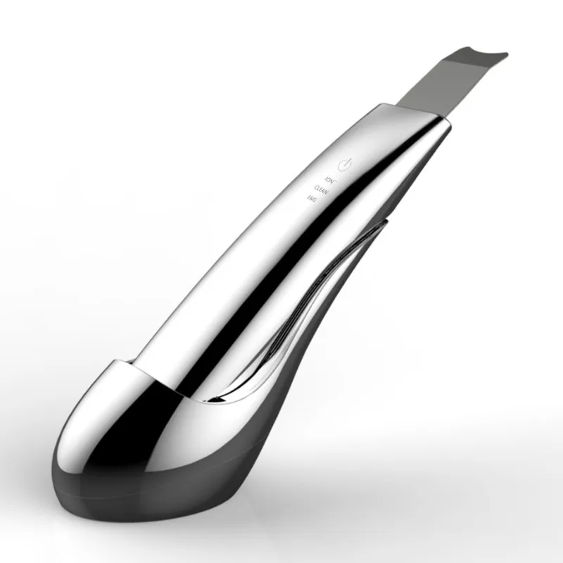 Wireless Rechargeable Ultrasonic Ion Face Skin Scrubber Facial Cleaner Spatula Peeling Vibration Blackhead Removal Exfoliating