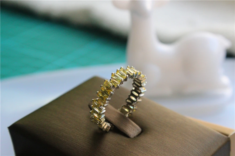 Т-образные тонкие обручальные кольца ручной работы с радужным трапециевидным камнем, модные аксессуары для пальцев, обручальное кольцо для женщин