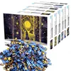 1000 pieces Black Thicker paper Mini Puzzle challenge simple landscape Puzzle 1000 pieces For Adult(Size 42.5x 30cm) 5