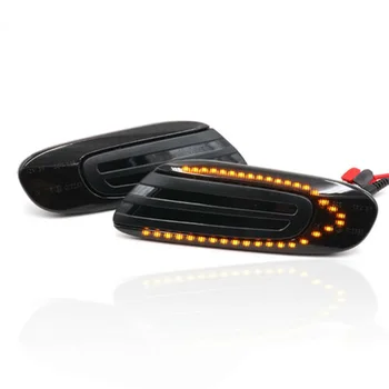 

Set Turn Signal Light Replacement Auto 1 Pair Side Marker Amber 18 LED