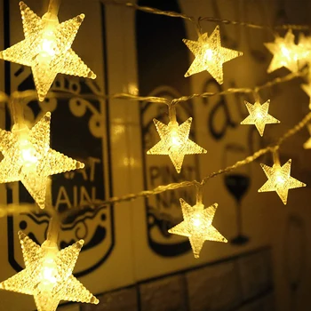 

Thrisdar Outdoor Star Christmas String Light 20M 30M 50M 100M Fairy Star Garland Light Party Holiday Wedding Star Fairy Light