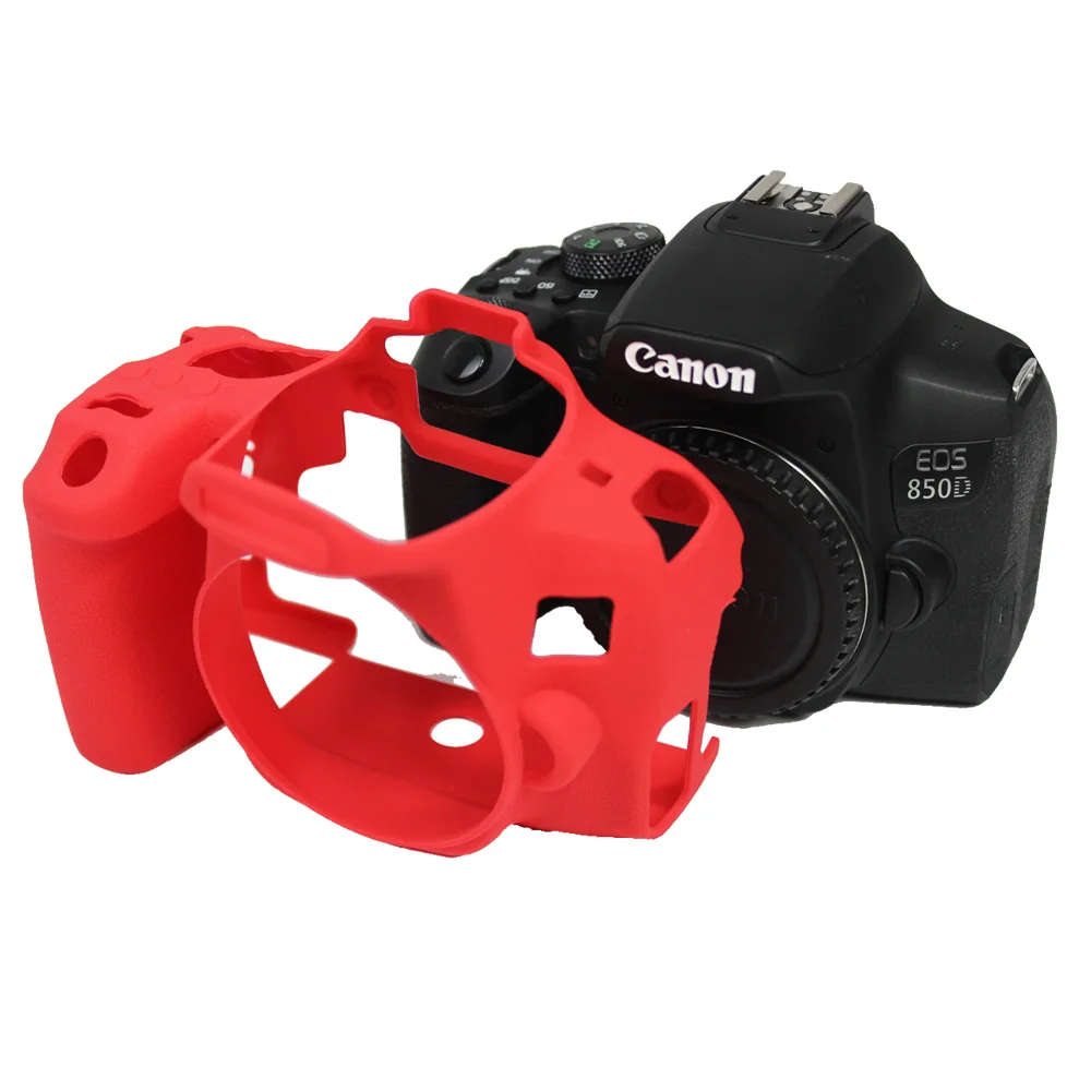 Красивый мягкий резиновый чехол для камеры DSLR Canon 750D 850D защитный силиконовый