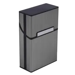 Étui à cigares léger en aluminium, 2019, à usage domestique, étui à cigarettes, porte tabac, boîte de poche, conteneur de rangement, 6 couleurs, remise 