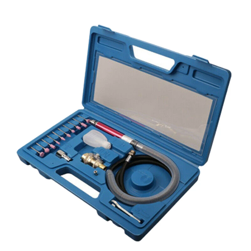 

17Pcs/Set 65000RPM Air Micro-Die Grinder Kit Pneumatic Grinding Small Engraving Pen Set for Plastics Stone Wood Metal