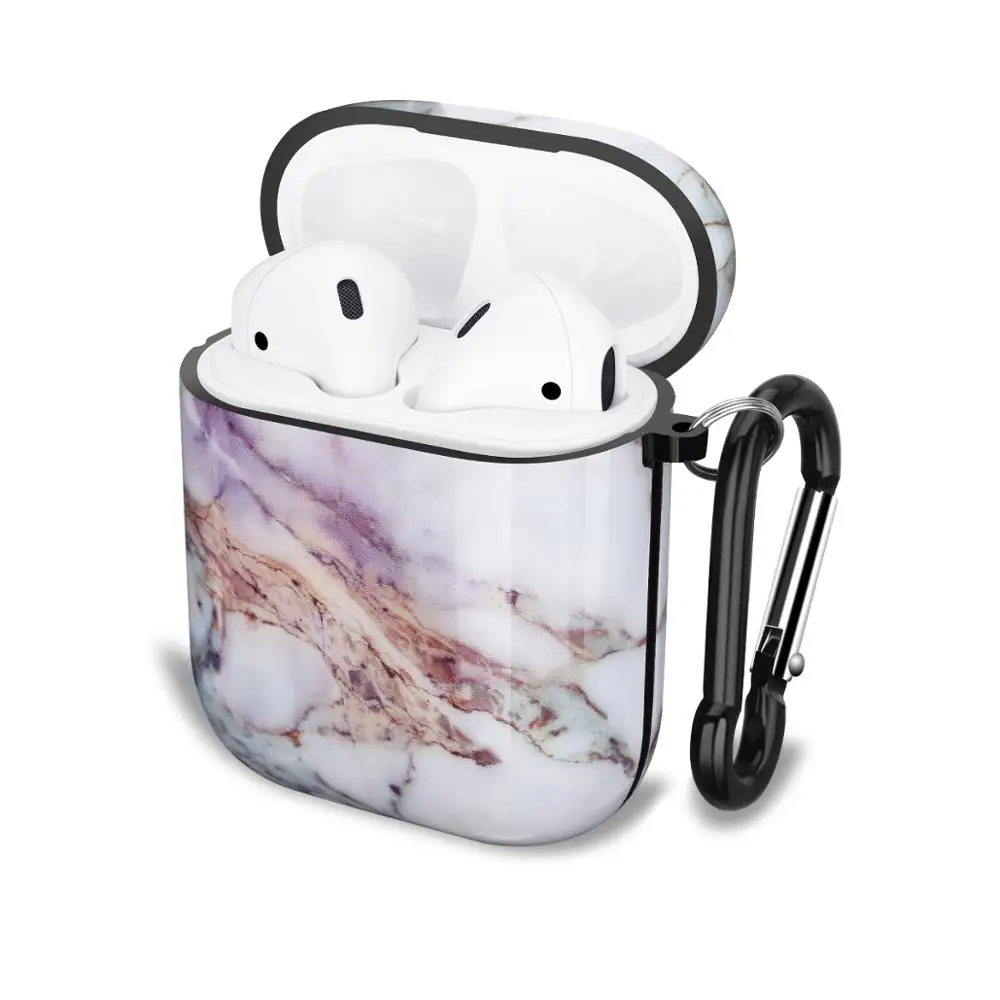 Netarlier симпатичный фиолетовый беспроводной Bluetooth чехол для наушников Apple AirPods 1 2