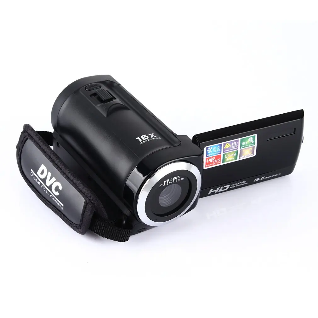 1080P Цифровая камера HDV видеокамера 16MP 16x зум матрица COMS 270 градусов 2,7 дюймов TFT ЖК-экран