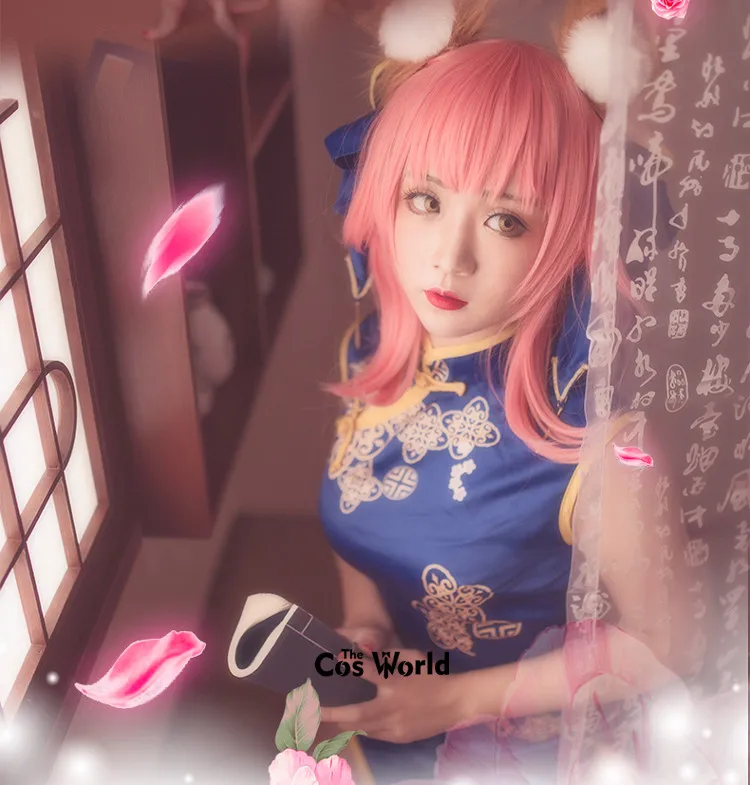 FGO Fate Grand Order tamamo no Mae cheongsam платье наряд аниме костюмы для косплея