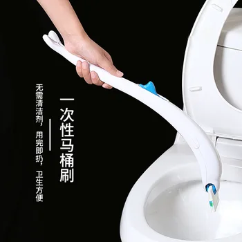 

Induced Xin Disposable Chamber Pot Brush Disposable Non-Blind Angle Comes with Detergent Toilet Household Japanese Style Chamber