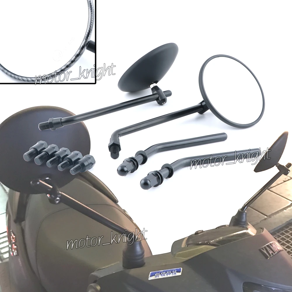 Одна пара мотоциклетных боковых зеркал заднего вида универсальные для Yamaha HONDA