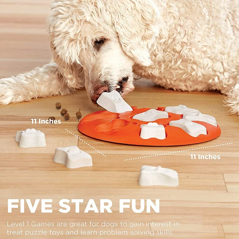 

Beginner Dog Puzzle Toy-Engaging and Interactive Treat Dispensing Game for Your Dog'S Toy Box