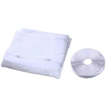 

AirLock Window Seal for Portable Air Conditioner,400 Cm Flexible Cloth Sealing Plate Window Seal with With Zip and Adhesive Fast