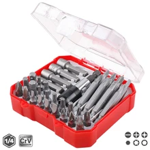 

34pcs Screwdriver Bit Set Security Hex Torx Tri-wing Power Drill Screwdriver Tool Bit Set with Box