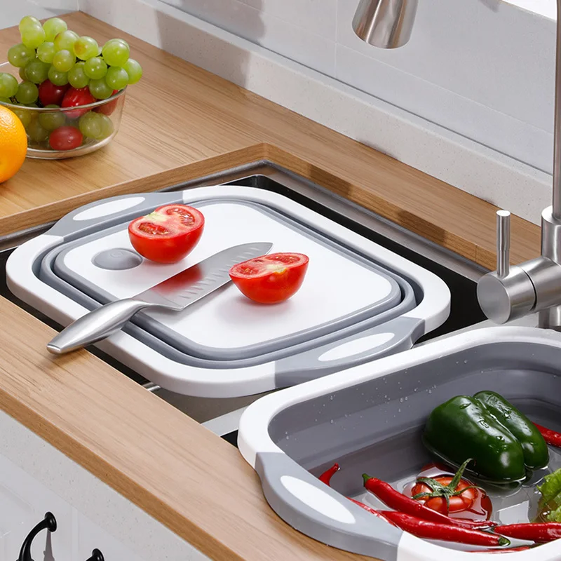 Складная разделочная доска складная кухонные овощные Фрукты моющиеся кемпинг