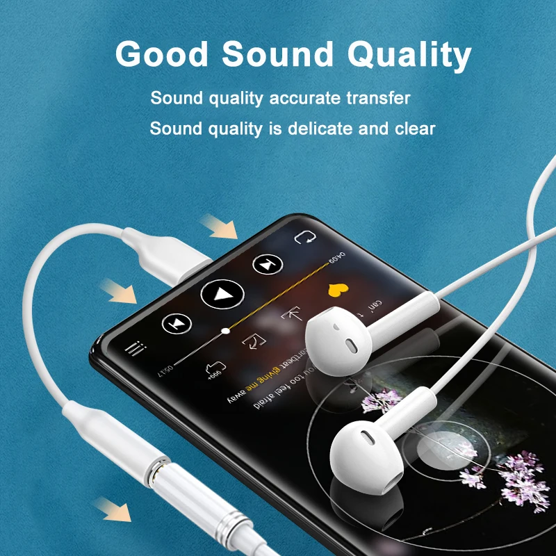 2 En 1 USB C à 3.5mm Adaptateur De Prise Casque, Belker Nylon Tressé 2 - Foto 10