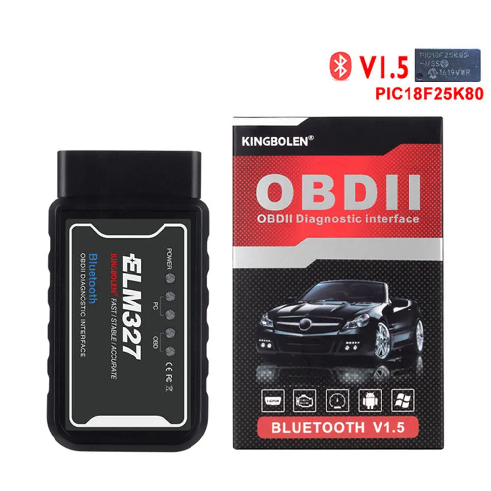 ELM327 OBD2 сканер адаптер автомобильного диагностического инструмента для IOS автомобильный считыватель кода для Bluetooth