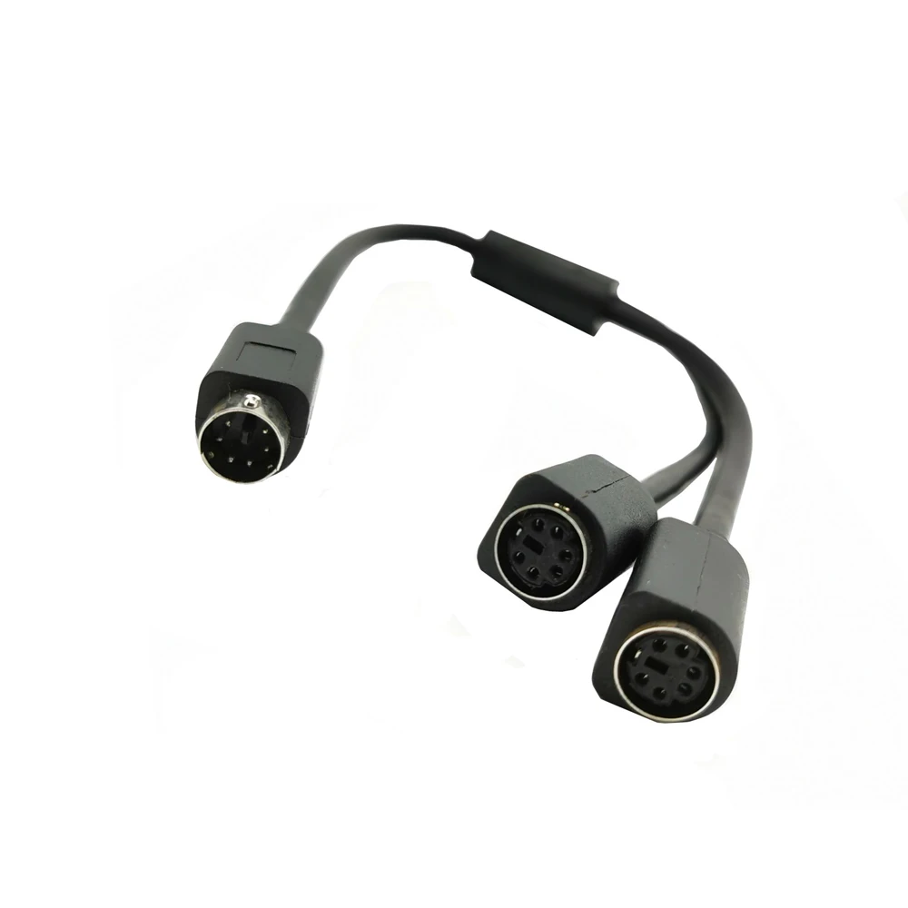 Мини DIN 6 контактный сплиттер Y кабель адаптера Pin PS/2 PS2 передачи данных 0 3