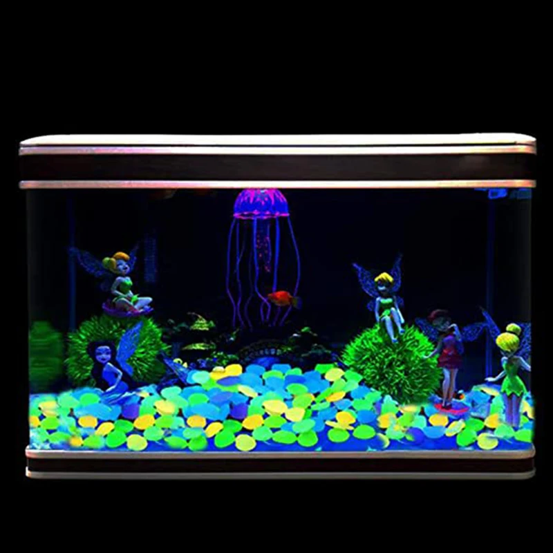 Luminous Night Glowing Stones Decorative Dark Glowing Pebbles - Aquarium Fish Tank Glowing Rocks And Pebbles Home Decoration Glowing Rocks