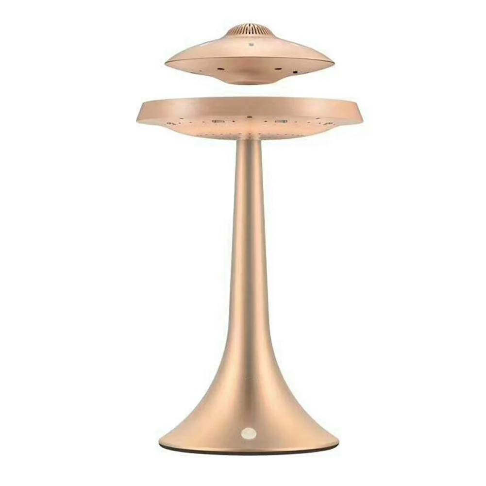 Золотой Anti-Gravity Speaker Lamp Light Wireless Smart Bluetooth Stereo for Home Bedside XR649 - Цвет: Золотой