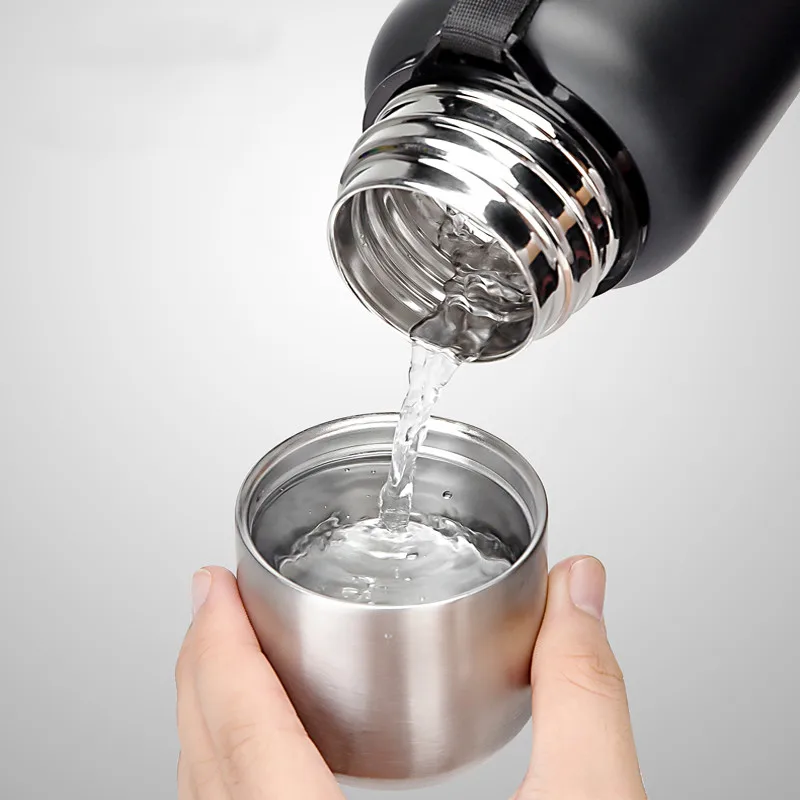 2/2.5/3L Large Capacity Thermos Bottle Stainless Steel Insulated Water Bottle Outdoor Portable Vacuum Flask for Coffee Beverages