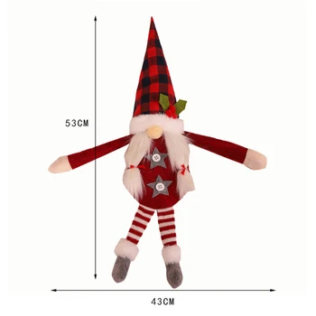 

Christmas Forester Curtain Door Curtain Buckle Faceless Doll Buckle Dolls