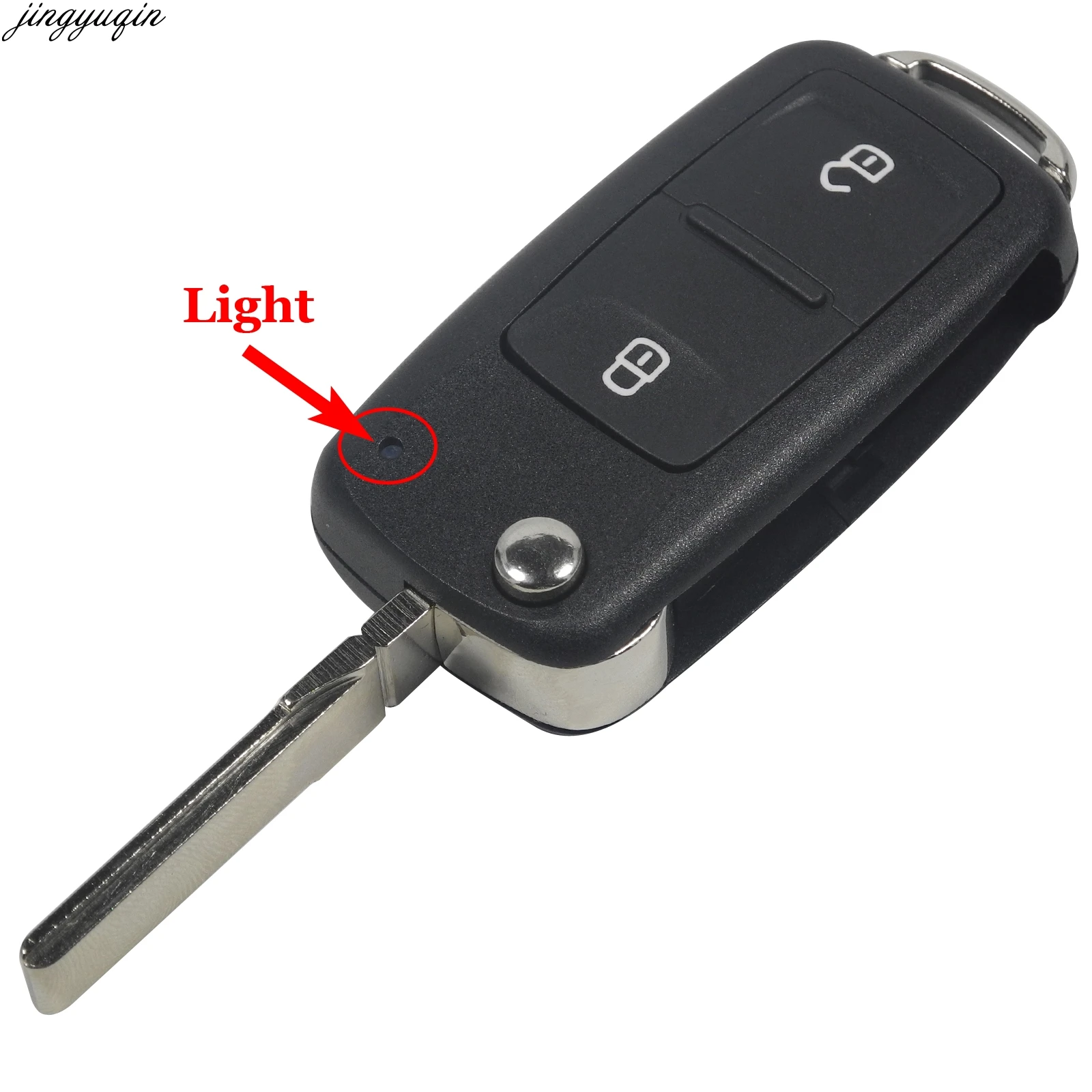 Flip Remote Key Shell For VW Volkswagen Golf 4 5 7 Passat B5/6 Tiguan Beetle Polo MK4 Bora Skoda Seat 2/3/4B Uncut Blade KeyCase|Ключ от