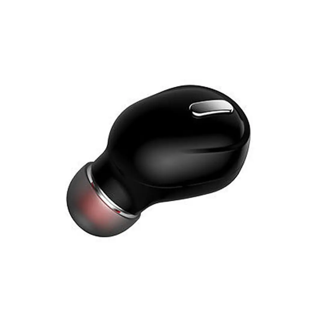 Мини Hifi в ухо один беспроводной около 4-6 часов 1-2Hour ушные TWS X9 Bluetooth 5,0 наушники 20Hz20KHz - Цвет: black