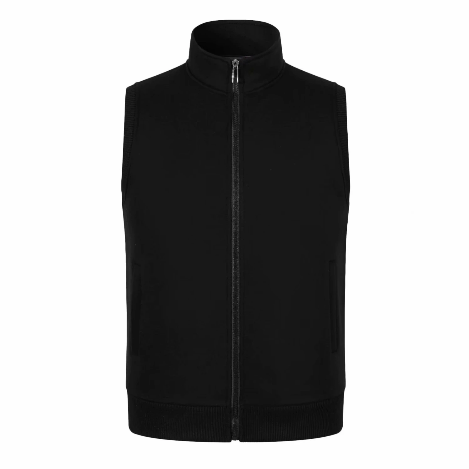 Мужской зимний флисовый жилет без рукавов мужской тонкий жакет Vestcoat мужской ветрозащитный уличный жилет Зимний теплый жилет LS-608 - Цвет: 608 Black