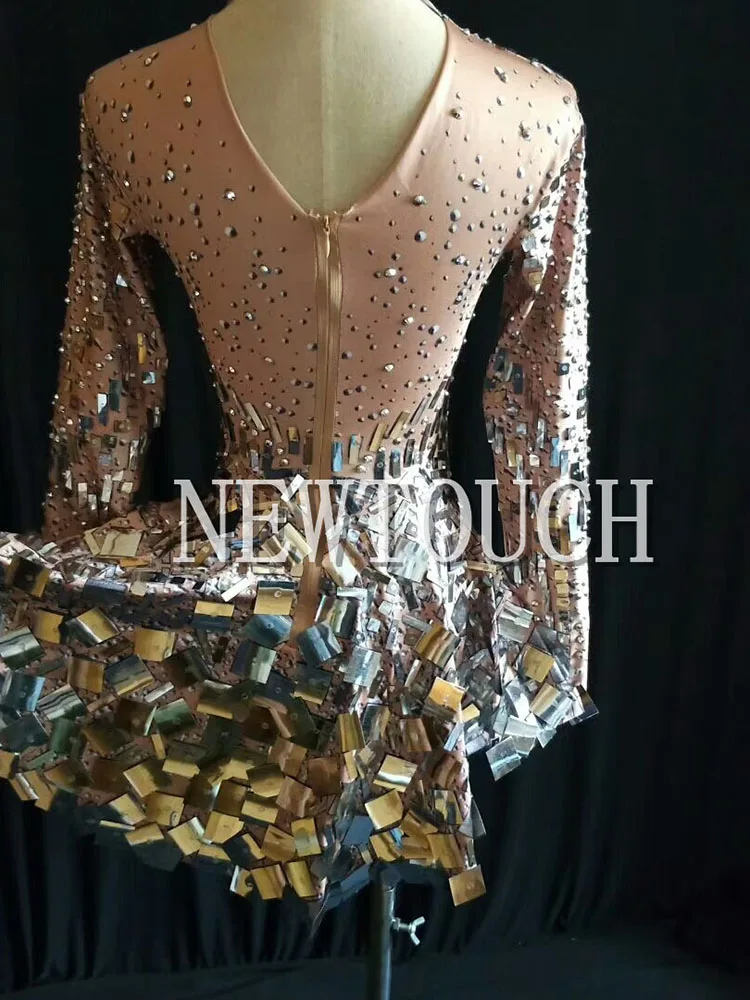 Высокого класса Rhinestone блестки Big Stretch Dress женская Вечерняя Одежда Блесток Платье Выпускного Вечера Праздновать Наряд Сексуальное Платье