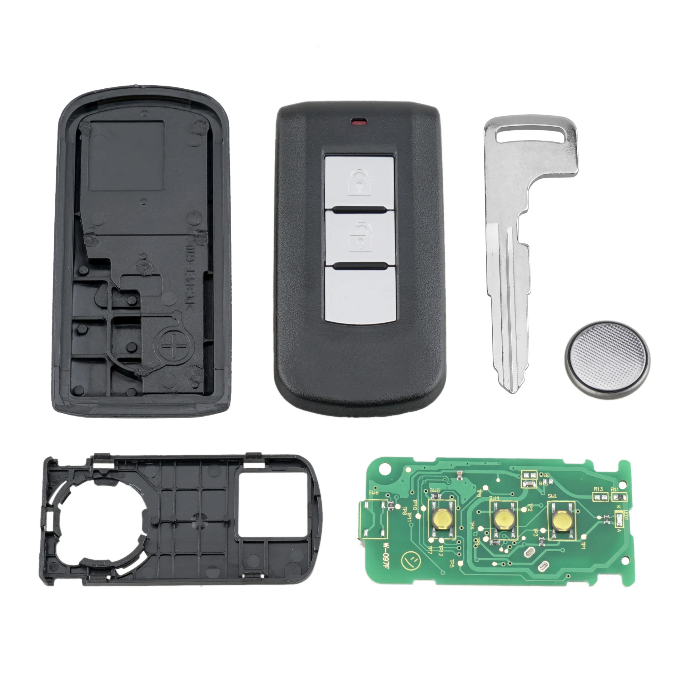 BHKEY G8D-644M-KEY-E 2 BUTTONS CAR REMOTE KEY FOR MITSUBISHI LANCER OUTLANDER ASX SMART CAR KEY 433MHZ PCF7952 CHIP ID46