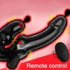 Strapless Strap-on Dildo Vibrator for Couples Strapon for Lesiban Wireless Remote Control Double-heads Vibrator Adult Sex Toys 1