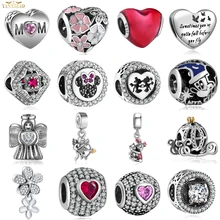 Diy ювелирные изделия для женщин Pulsera Fit Pandora Подвески Серебро 925 Regalos Bisuteria Kralen Voor Sieraden