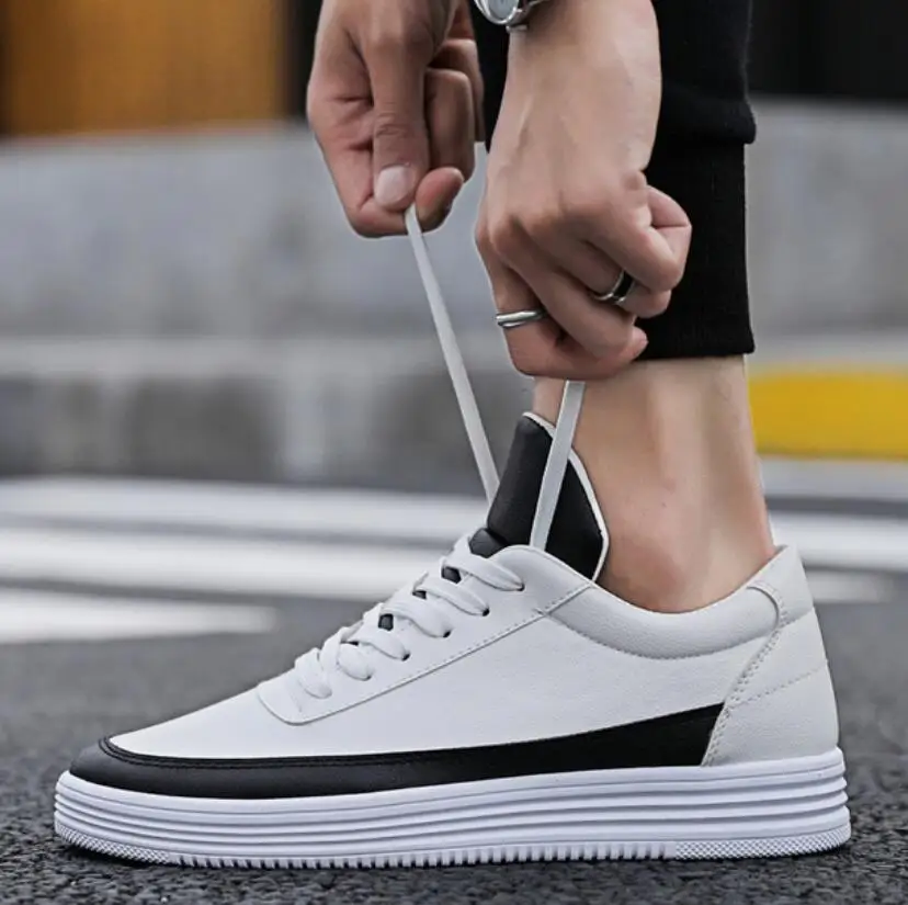 Роскошные белые кроссовки Для мужчин; туфли с подошвой из ...