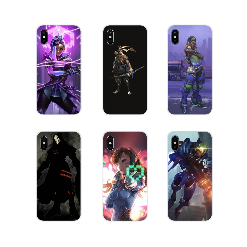 For Huawei Nova 2 3 2i 3i Y6 Y7 Y9 Prime Pro GR3 GR5 2017 2018 2019 Y5II Y6II Fashion Game Overwatchs Transparent Soft Skin Case | Мобильные