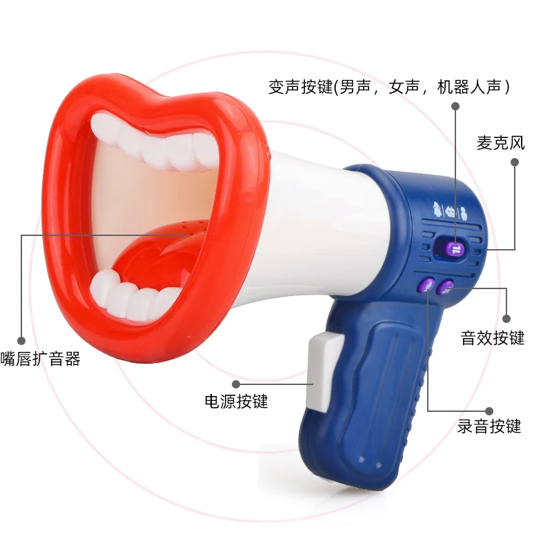 Funny Voice Changer Horn Toy Party Loudspeaker Game Gags and Practical Jokes Gift For Kids amplify sound