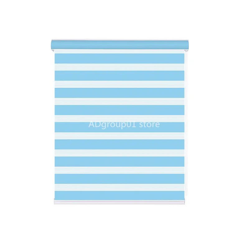Day Night Blinds Zebra Double Roller Shades Light Filtering Dual Layer Window Blind Shade Treatment for Living Room Bedroom Kitchen and More custom size