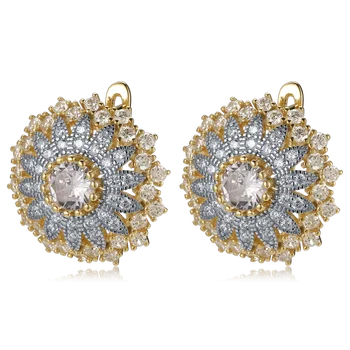 

Fahmi 2020 New Popular 100% 925 Sterling Silver Gold Earrings6-1 High Quality Original Jewellery For Women Party Wedding Gift