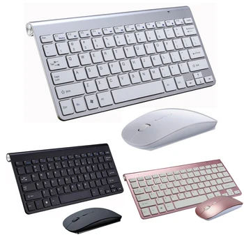 

2.4Ghz Wireless Keyboard Mini Computer Wireless Keyboard Mouse Combo for PC Desktop Mac Laptop Notebook