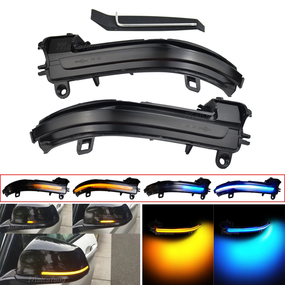 Для BMW 1 2 3 4 серии X1 F20 F21 F22 F30 F31 F34 F32 E84 i3 светодиодный динамический мигалка боковое