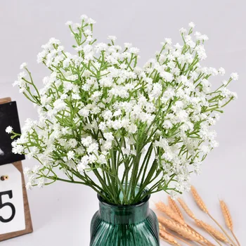 

2Pcs 52cm Baby Breath Artificial Flowers Fake Gypsophila DIY Floral Bouquets Arrangement Wedding Home Table Decor