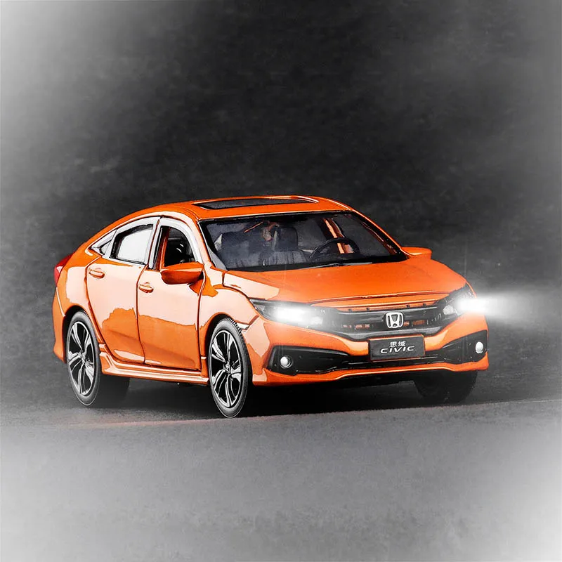 1/32 в штучной упаковке HONDA CIVIC модель игрушки автомобиль сплав металлическая модель эвакуатора литье Звук Свет игрушки автомобиль для детей